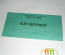 Giấy giới thiệu mỏng