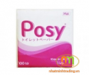 Giấy ăn (khăn giấy) Posy Prenium 1 lớp (100 tờ/gói)