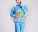 Quần áo chống tĩnh điện dài tay màu xanh K01-04
